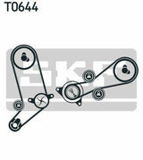 SKF VKMC01258-1 Timing Belt Set - VW T4 2.5 TDI with Water Pump — Water Pump & Thermostat