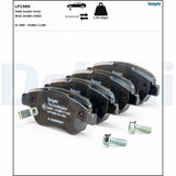 Delphi LP1989 Brake Pads - Front Set for 2006 Corsa 1.3MJet 75HP