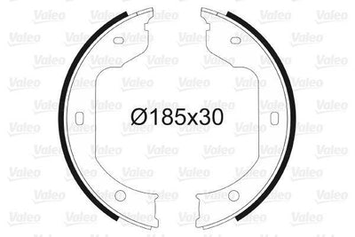 VALEO 562805 Parking Brake Shoe Brake Shoe for BMW E46 E60 E65 — Brake Cables & Hardware