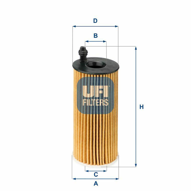 UFI Oil Filter 25.142.00 - Compatible with 14-Auris, 14-Avensis, Verso 1.6 D4-D — Oil Filters
