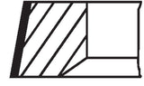 MAHLE Piston Ring Set 1.00 mm for Ford Transit T12-T15 - 68-80Ps 2.5D-TD (91-97) — Pistons & Rotating