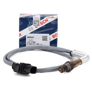 BOSCH Lambda Sensor 0258017206, Lambda Sensor for BMW 5 Series E60 E61, BOSCH Lambda Sensor technical specifications BOSCH 0258017206 - Lambda Sensor for BMW 5 Series (E60-E61) | 960 mm Length BOSCH Lambda Sensor 0258017206 | Car Owners & Mechanics bosch, lambda-sensor, bmw-5-series, automotive, car-parts, mechanics, car-owners, ai-generated, high-performance, fuel-efficiency