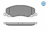 MEYLE Brake Pads for Opel Insignia A - Front Set for 17+ Inch