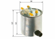 bosch 09864b2011 fuel filter front view, bosch 09864b2011 fuel filter technical specifications BOSCH 09864B2011 Fuel Filter - Durable and Reliable for Car Owners and Mechanics | 98 mm Diameter BOSCH 09864B2011 Fuel Filter - High Quality for Cars fuel-filter, bosch, car-maintenance, mechanic-tools, fuel-system, automotive-parts, vehicle-accessories, car-owners, high-quality, ai-generated