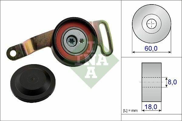 INA 533007810 Tensioner 160 for Smart 450/452 Fortwo — Pulleys & Tensioners