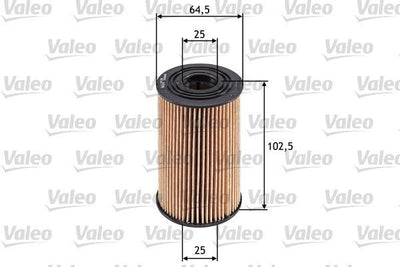 Valeo 586579 Oil Filter Accent Era 1.5 CRDi 2008-/ Accent Blue 1.6 CRDi 2011-/ i20 1.4 CRDi 2008-