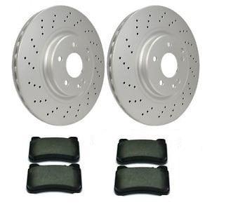 FEBI Mercedes Benz C Series W203 Front Brake Disc and Pad Set — Brake Pads