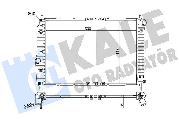 Kale 372300 Radiator Chevrolet Aveo/Kalos 1.4 16V 03-08 + Os — Radiators & Fans
