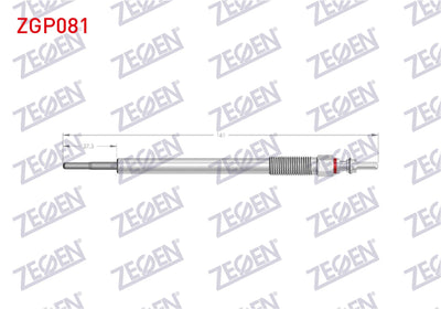 Zegen ZGP081 Glow Plug 11V Mitsubishi L200 Triton 2.4 DI-D / Asx 1.8 DI-D-2.2 DI-D / Lancer VIII 1.8 DI-D / O — Coils & Plugs