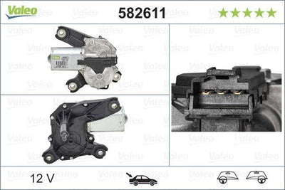 Valeo 582611 Wiper Motor (Rear) Opel Meriva A Mpv (X03) Opel Corsa Mk II (C) (X01) Opel Astra G Hatchback