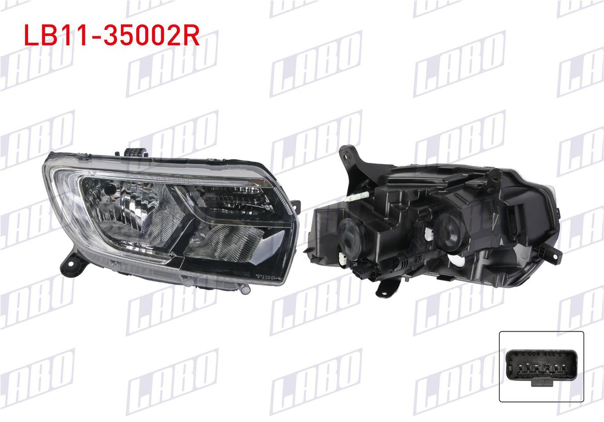 LABO LB11-35002R Headlight Right LED Renault Symbol Joy 2015 — Headlights