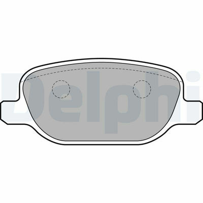 Delphi Rear Brake Pad Set - Compatible with Delta III Series — Brake Pads