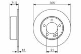 BOSCH Disc Rear (Ad) 10-Master 2.3Dci - Brake Disc Set — Brake Rotors & Drums