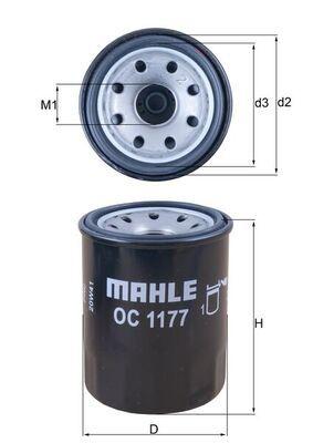 Mahle OC1177 Oil Filter Hyundai Excel Accent Lancer — Oil Filters