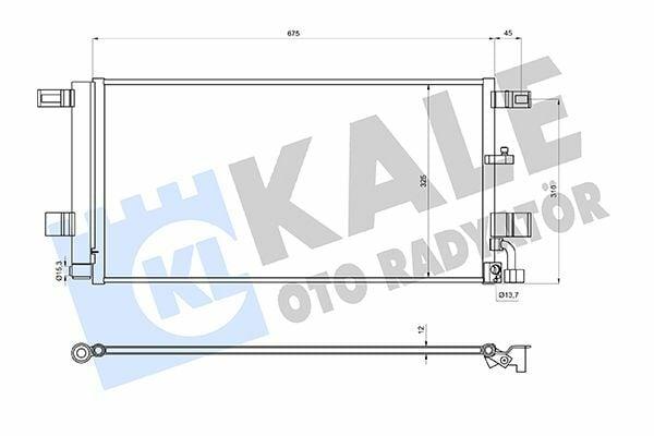 Kale Radiator 361250 for Audi A4 A5 A6 A7, Close-up view of Kale Radiator cooling fins, Technical specifications of Kale Radiator 361250 Kale Radiator 361250 | Climate Radiator for Audi A4 A5 A6 A7 2.0 TFSI - Ideal for Car Owners and Mechanics | 26.9x12.8x0.5 in Kale Radiator 361250 - Audi A4 A5 A6 A7 Climate System kale, radiator, audi-radiator, car-parts, climate-control, car-maintenance, mechanics, auto-repair, cooling-systems, ai-generated
