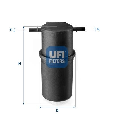 Ufi 24.144.00 Diesel Filter VW Crafter 30-35 CKUB/CKTB 2.0 TDI 11-16 — Fuel Delivery