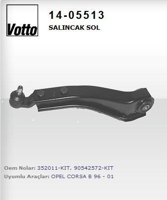 Votto 14-05513 14.05513 / Control Arm Left with Ball Joint (Opel Corsa B / Combo / Tigra) — Control Arms & Ball Joints