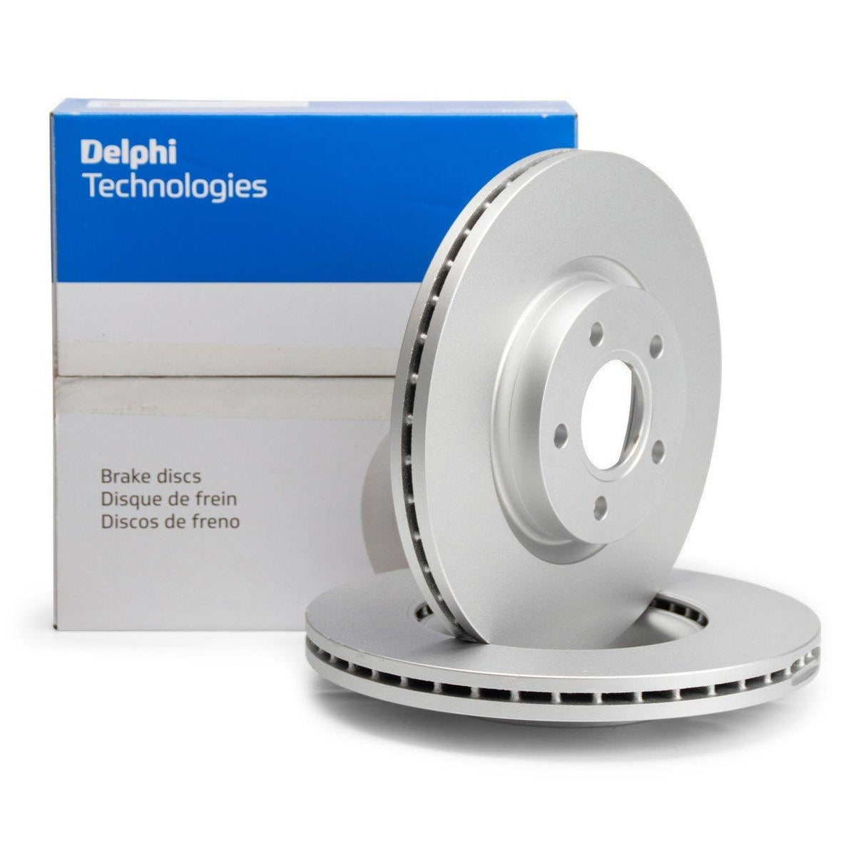 Delphi Front Brake Disc Set for Ford C-Max 2010-2018 — Brake Rotors & Drums
