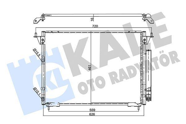 Kale Radiator 357895 - Air Conditioning Condenser for Toyota Hiace 2.5 — Condensers & Evaporators