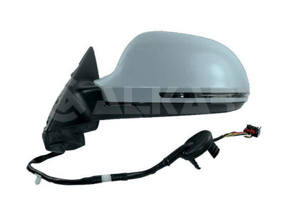Alkar 6155791 Outer Rear View Mirror Left Electric Aspheric Heated Primed with Turn Signal 8 Pin — Tail, Signal & Reflectors