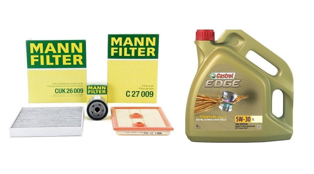 Mann Seat Leon 1.4 TSI Maintenance Set - Oil, Filters — Air & Cabin Filters
