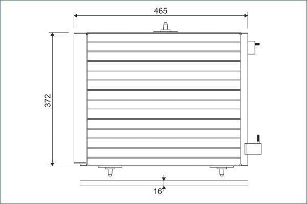 VALEO 814095 Climate Radiator (Condenser) - Compatible with 1.4-1.6L Models — Radiators & Fans