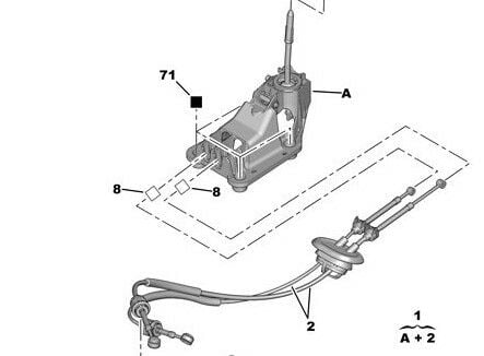 Peugeot 207 2006-2012 1.4 Gasoline Gear Control Box Original