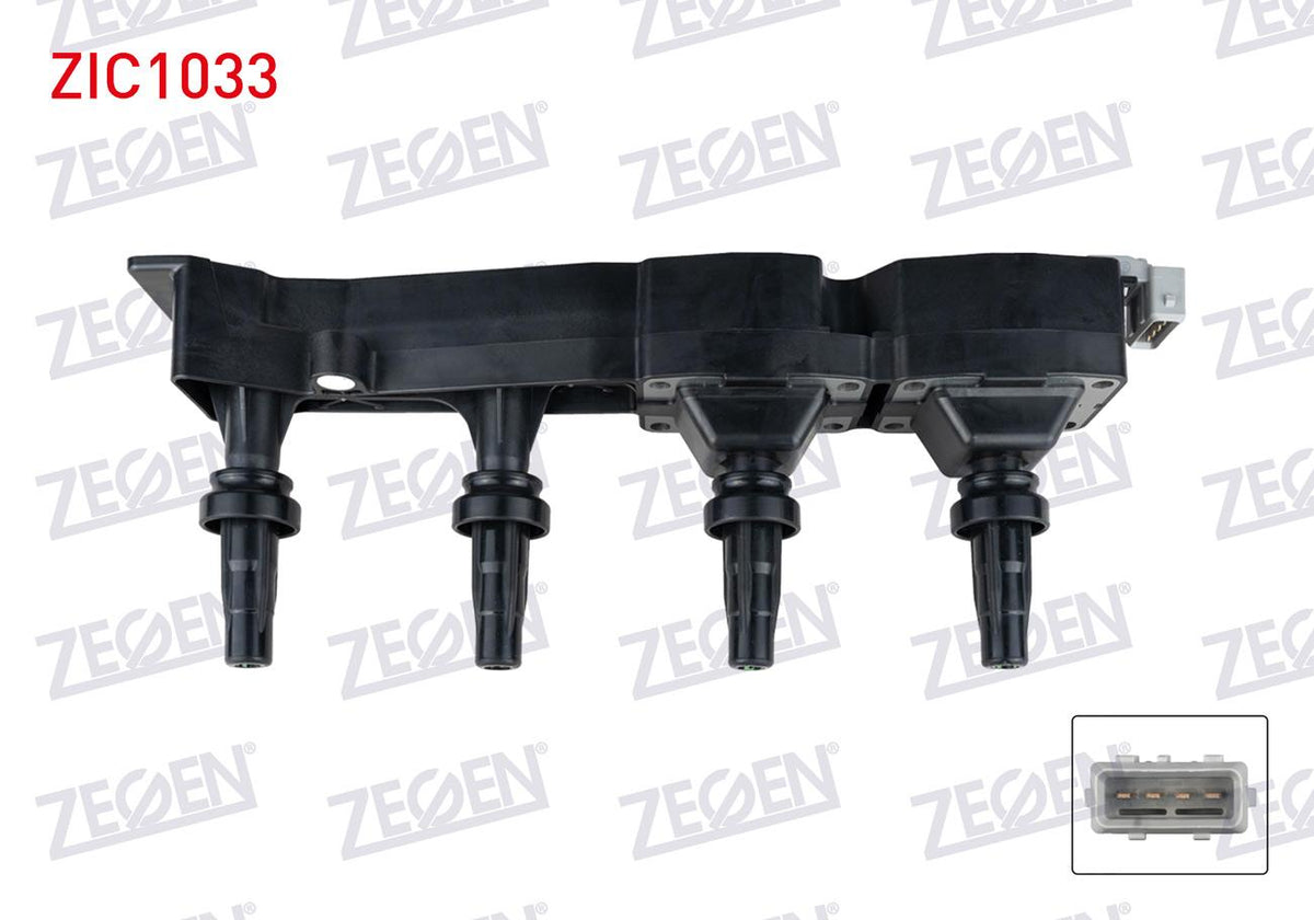 Zegen ZIC1033 Ignition Coil Peugeot 206 1.6i 16V (Tu5jp4) 1998-2006 / 207 1.6i 16V 2006-2012 / 307 1.6 2000-2 — Coils & Plugs
