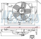 Nissens Fan Motor - Compatible with Opel Corsa B & Tigra — Motors, Pumps & Antennas