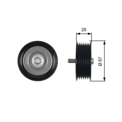 Gates T36438 V-Belt Tensioner C-Series E-Series W204 W211 W212 — Pulleys & Tensioners