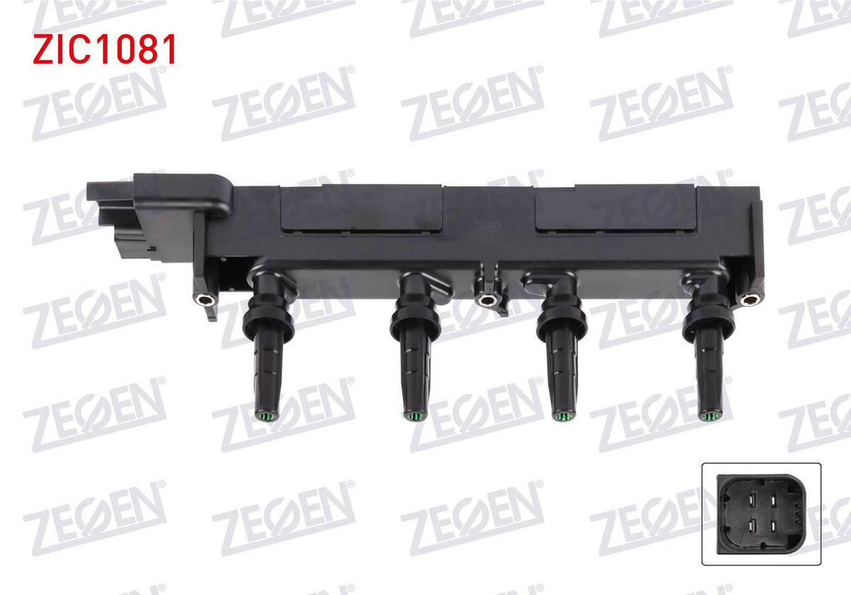 Zegen ZIC1081 Ignition Coil Citroen C4 2.0i (Ew10j4) 2004-2009 / C5 2.0i (Ew7j4) 2004-2008 / Peugeot 206 2.0i — Coils & Plugs