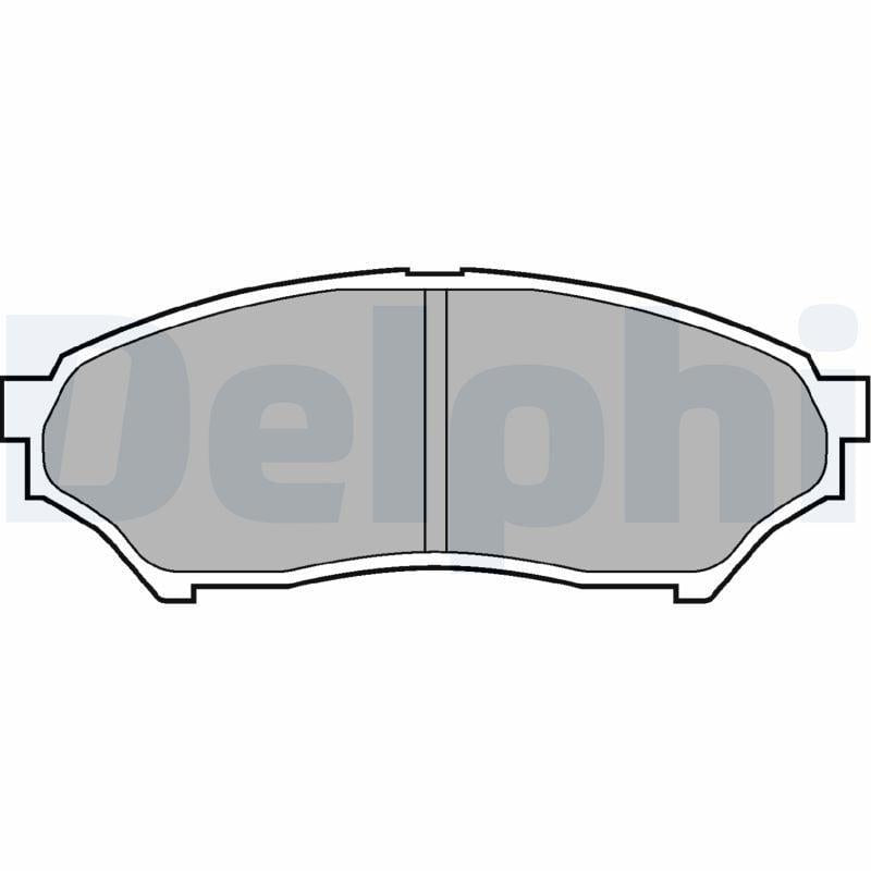 delphi lp1448 brake pads for pajero, high quality brake pads, premium brake pads for pajero models DELPHI LP1448 | Premium Brake Pads for Pajero (H6_W, H7_W) | 00-072.0 GDI | Fits Models (H67W, H77W) 1999-2007 DELPHI LP1448 Brake Pads for Pajero | Premium Quality delphi, brake-pads, pajero, automotive, car-parts, mechanics, braking-system, low-metallic, replacement-parts, ai-generated
