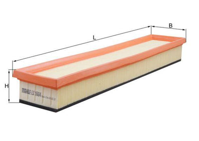 Mahle LX1604 Jaguar X-Type I (X400) 2.0-2.2 D 03-09 Air Filter — Air & Cabin Filters