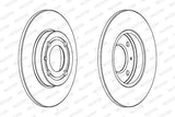 FERODO DDF795C Front Brake Disc - Compatible with Polo 1995-2000 & Arosa 1997-2003 — Brake Rotors & Drums