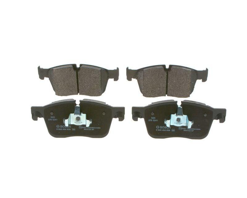 bosch front brake pads for jaguar and land rover, high-performance brake solution, detail of bosch brake pads specifications BOSCH Front Brake Pads - 350 mm (Jaguar XE, Land Rover Velar) | High-Performance Brake Solution BOSCH Front Brake Pads - 350 mm for Jaguar & Land Rover bosch, brake-pads, front-brake-pads, jaguar-xe, land-rover-velar, car-accessories, automotive, mechanics, low-metallic, ai-generated
