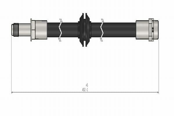 CAVO Brake Hose C900.319.A - 2 Pack for BMW 3 Series E46 (98-05) — Brake Hydraulics