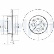 delphi bg3262 brake disc front view, delphi bg3262 brake disc side view, delphi bg3262 brake disc specifications DELPHI BG3262 Brake Disc - Solid Design, Dual Pack for Car Owners and Mechanics | 25.30 mm Diameter DELPHI BG3262 Brake Disc | Durable Performance brake-discs, delphi, automotive-parts, braking-systems, car-maintenance, mechanics, car-owners, replacement-parts, solid-brake-discs, ai-generated