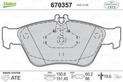 vale brake pads front view, vale brake pads side view, vale brake pads technical specifications VALEO 670357 Front Brake Pads | High Performance for E.S-W210 C.S-W202 | For Car Owners and Mechanics VALEO 670357 Front Brake Pads for E.S-W210 C.S-W202 vale, brake-pads, front-brake-pads, car-accessories, auto-parts, mechanics, car-owners, teves-brake-system, vehicle-maintenance, ai-generated
