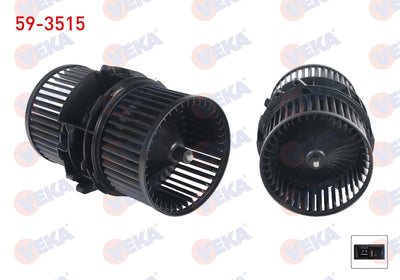 Veka 59-3515 Heater Motor Renault Fluence 2009-/ Megane III 2008-2015 — Heater & Blower