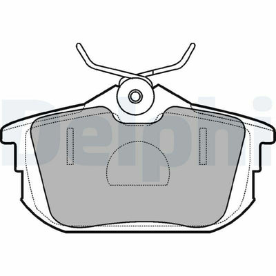 Delphi LP1593 Brake Pad Set for Mitsubishi Carisma — Brake Pads