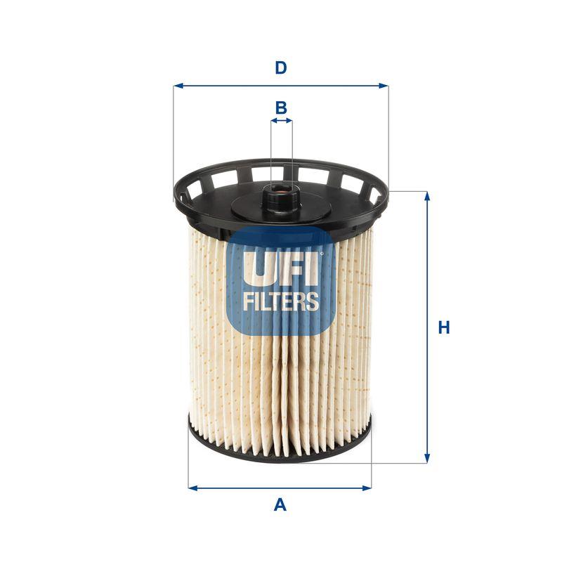 Ufi 26.129.00 Fuel Filter Touareg Q7 Q8 — Fuel Delivery