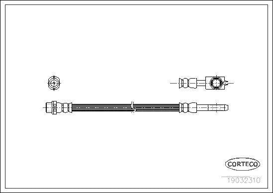 corteco brake hose vw a4 2001-2007, high-quality rear brake hose CORTECO Brake Hose - High-Quality Rear Hose for VW A4 2001-2007 | 300 mm CORTECO Brake Hose for VW A4 2001-2007 brake-hose, corteco, vw-a4, 2001-2007, auto-mechanics, car-owners, automotive-parts, rear-hose, vehicle-safety, ai-generated