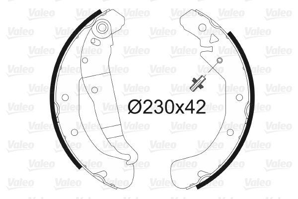 Valeo 562640 Brake Shoe Rear Astra F/G/H /Combo C /Vectra B /Zafira A — Brake Cables & Hardware