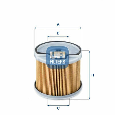 UFI Diesel Filter - Scudo Minibus/Bus, Panelvan, Platform Sasi — Fuel Delivery