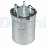 delphi-hdf686-fuel-filter-product-image, delphi-hdf686-fuel-filter-technical-specifications DELPHI HDF686 Fuel Filter - High-Performance Diesel Filtration for Cars and Trucks | 3.5 in Height DELPHI HDF686 Fuel Filter - Quality Diesel Filtration fuel-filter, delphi, diesel-filter, automotive-parts, engine-protection, fast-coupling, car-maintenance, truck-accessories, high-performance, ai-generated
