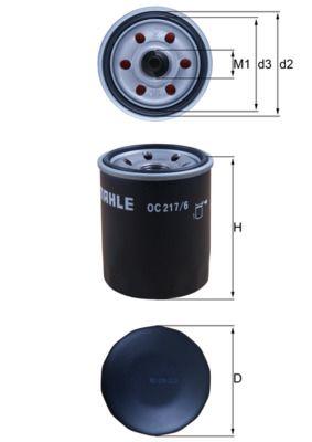 Mahle OC217-6 Suzuki SX4-Swift-Grand Vitara-Jimny Oil Filter — Oil Filters