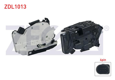 Zegen ZDL1013 Door Lock Right Front 6 Pin Volkswagen Passat CC-Amarok-Scirocco-Tiguan 2008-/Audi A — Handles, Locks & Latches