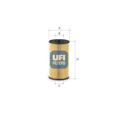 Ufi 25.267.00 Oil Filter Paper Type Euro 6 Clio V-Symbol II Megane IV Qashai II Suv 1.5 Mercedes Om608 W177 — Oil Filters