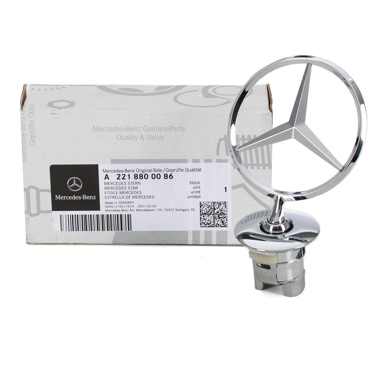 Mercedes-Benz A2218800086 Front Hood Yıldızı S W221/C W204/E W212/W213