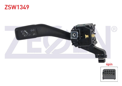 Zegen ZSW1349 Headlight Turn Signal Kumanda Arm 4 Pin Golf V-VI-Caddy III-Jetta III-Scirocco-Tigu — Tail, Signal & Reflectors